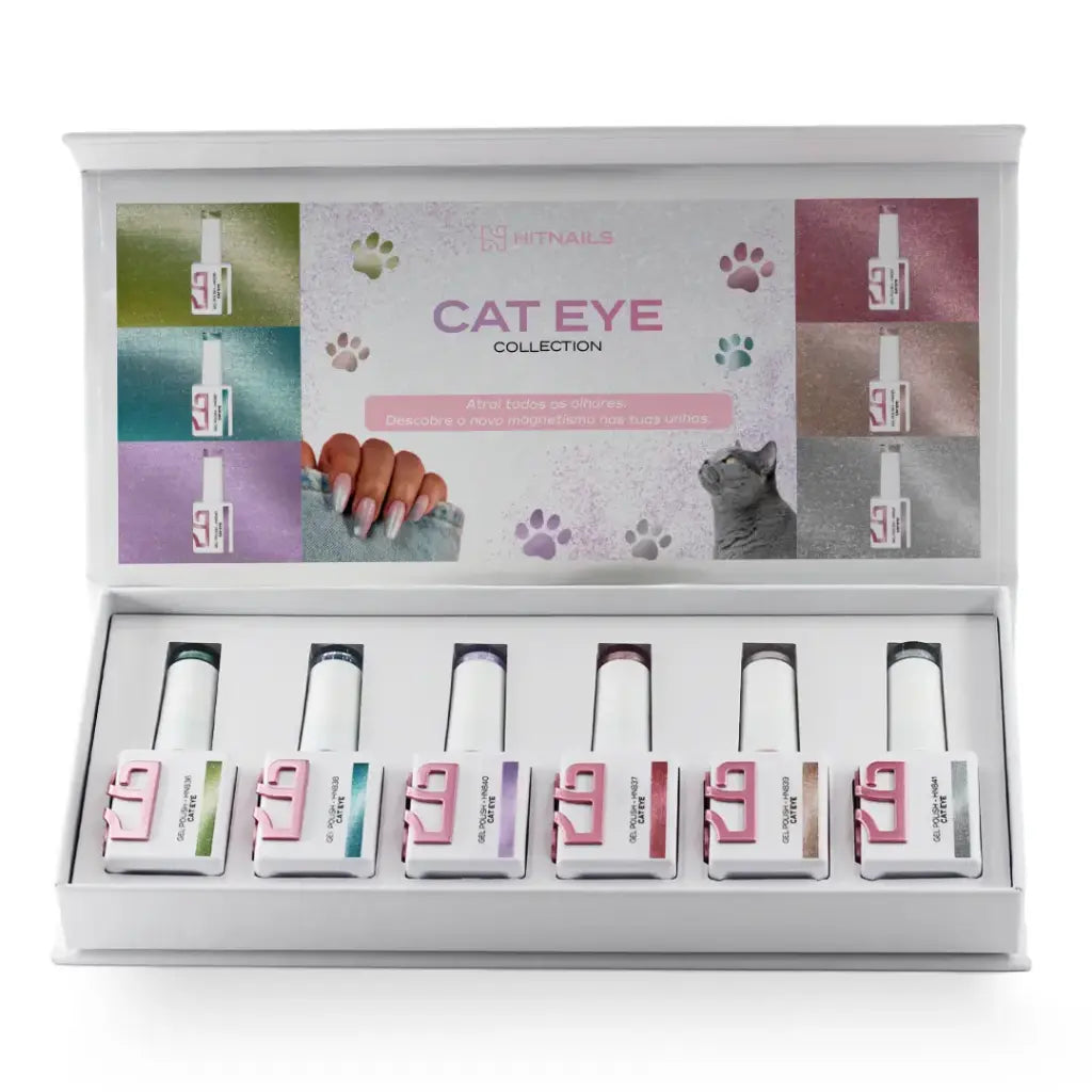 Gel Polish Cat Eye - 6 Couleurs